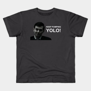 Martin Shkreli "Keep Pumping YOLO!" Wallstreetbets Kids T-Shirt